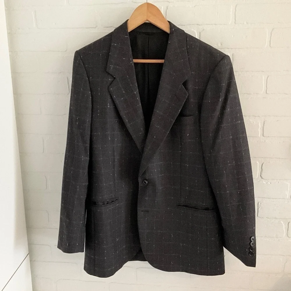 Vintage Biella Italian Wool Blazer Quiet Luxury 40R Julien Poulin - Picture 9 of 11